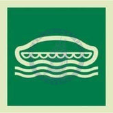 Marine Safety Sign, IMO Life Saving App. Symbol: Lifeboat - Without Text (2019)